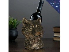 Подставка под бутылку вина Волк Бронза 19 см
