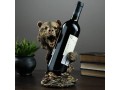 Подставка под бутылку вина Медведь Бронза 25 см