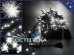 Новогодняя гирлянда Светодиодный фейерверк Белые мерцающие огни 10 метров