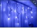Уличная гирлянда Бахрома Синие огни 3 метра Черный провод 3,2 мм 100 Led