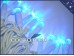 Светодиодная гирлянда нить для улицы Синие огни 10 метров Белый провод 3.2 мм 100 Led