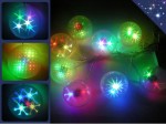 Цветная гирлянда бахрома 3D Шарики 7 см 8 шт Ceiling Colourful Star Ligtht