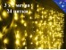 Гирлянда Желтая 3х2 метра Занавес с мерцанием 24 прозрачных нити 360 диодов Winner Light