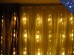 Светодиодная гирлянда Желтая Штора 3х3 метра на стену Световой занавес водопад с эффектом падающей капли