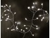 Светодиодная елочная гирлянда нить Роса Хвойная лапа Белые огни Серебристая нить 20 метров 