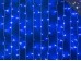 Светодиодная гирлянда Занавес Синяя штора 3х2 метра 24 прозрачных нитей 360 LED с мерцанием Winner Light