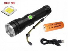 Ручной светодиодный фонарь YYC-B88-P90 ZOOM аккумулятор 26650