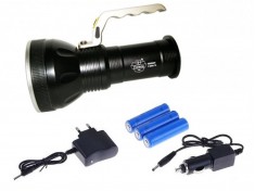 Ручной аккумуляторный фонарь Огонь H-630 3 аккумулятора Li-on 18650