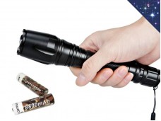 Ручной металлический фонарь MХ-8667-T6 2 аккумулятора 18650