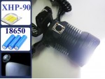 Налобный фонарь Огонь HT-837 P90 светодиод XHP90 аккумуляторы 18650 х 3шт