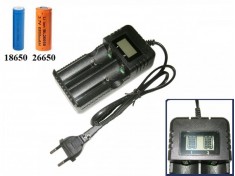 Зарядное устройство HD-8991B для 2 аккумуляторов 18650 или 26650