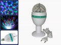 Диско лампа цветомузыка вращающаяся на подставке с проводом для сети 220 Вольт
