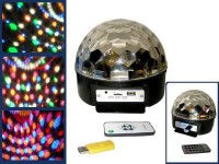 Диско шар цветомузыка ЭКОНОМ Led Magic Ball Light 6 цветов с мп-3 плеером ЭКОНОМ