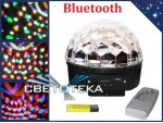 Диско шар цветомузыка с mp3 "Led Magic Ball Light" 6 цветов BlUETOOTH (с кнопками)