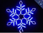 Светодиодная снежинка 57 см Синяя Дюралайт Winner Light 