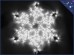 Светодиодная белая снежинка 57 см Дюралайт Winner Light