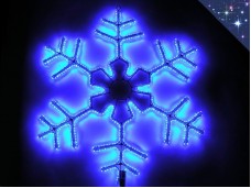 Светодиодная снежинка 60 см Синяя Дюралайт Winner Light