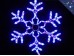 Светодиодная снежинка 60 см Синяя Дюралайт Winner Light