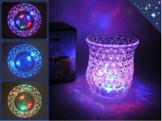 Светящийся стакан с цветной подсветкой дна Blinking Glass Priz