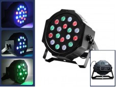 Цветной светодиодный стробоскоп для дискотеки 18 LED Программируемый